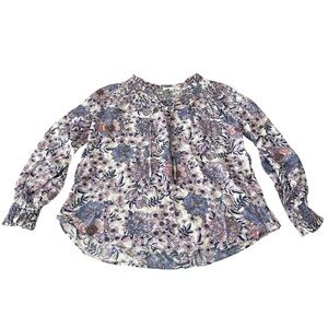 Jane & Delancy Blouse, EUC, Size-L, Floral Long Sleeve Womens Blouse